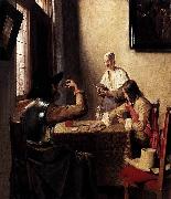 Pieter de Hooch, Soldiers Playing Cards